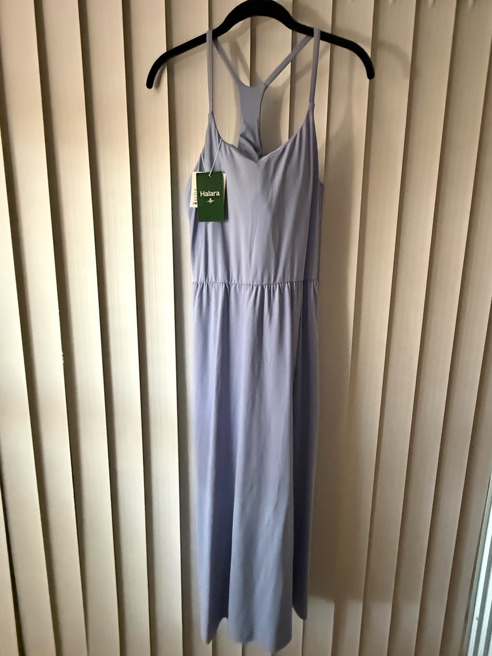 HALARA Light Lavender Racerback Maxi Dress